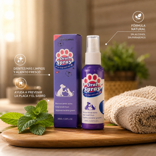 Spray bucal premium para Mascotas